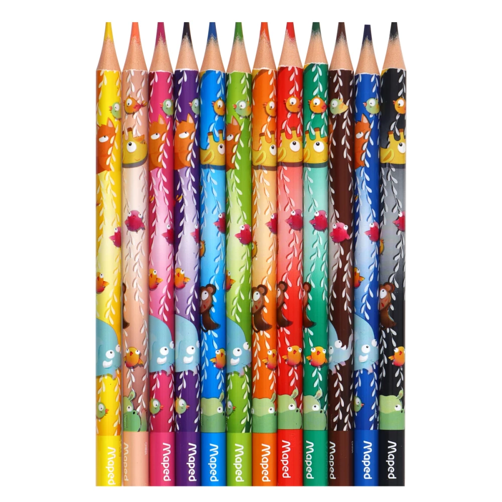 MAPED Jumbo Jungle Fever Colored Pencils