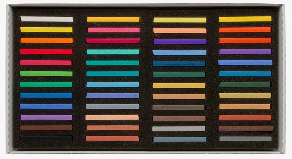 Soft dry pastel art (48 colors)