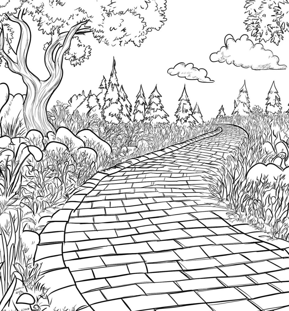 The Wizard of Oz. Stress Relief Coloring Book