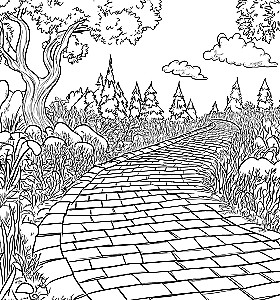 The Wizard of Oz. Stress Relief Coloring Book