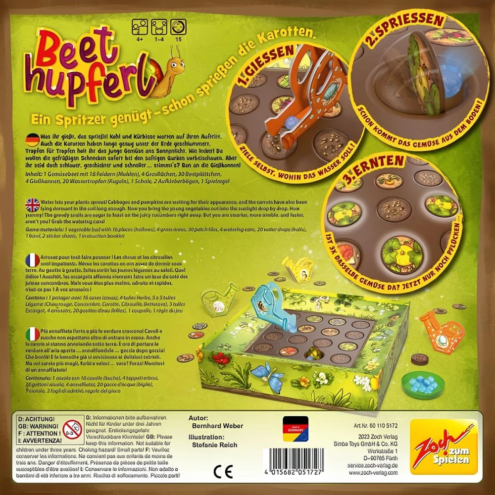 Board game - Watering Cans and Snails (Beethupferl)