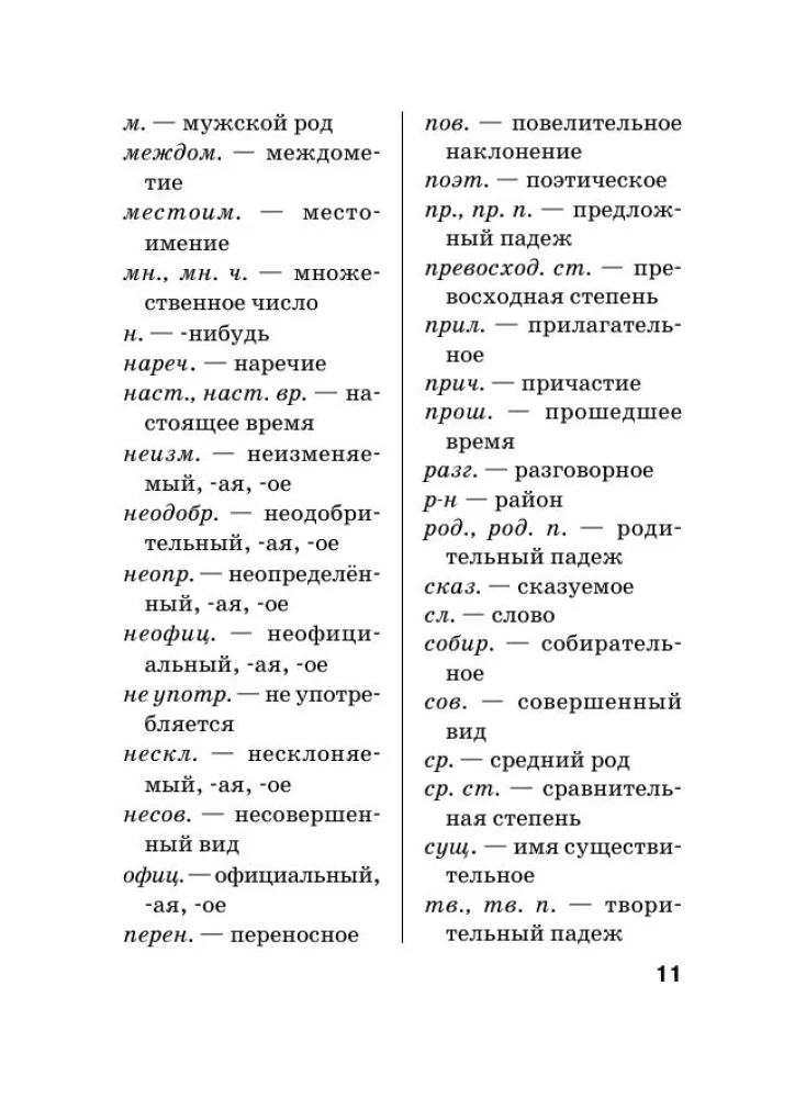 Russian Language. Orthographic Dictionary