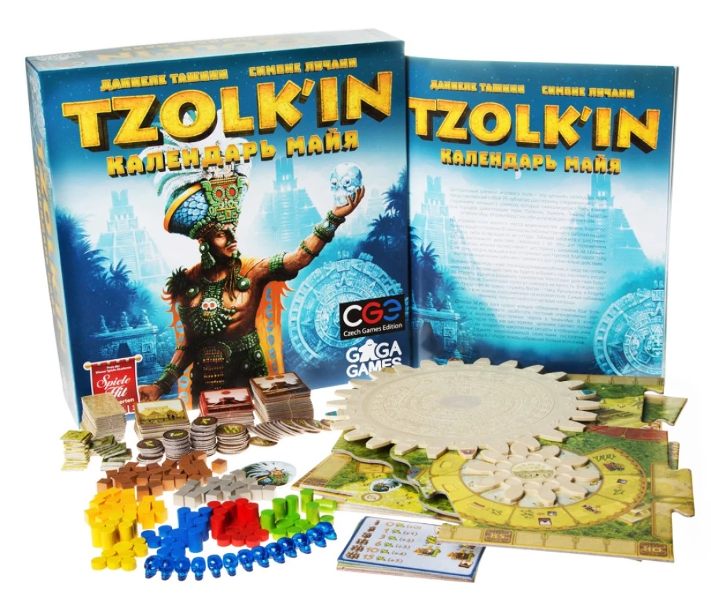 Board game - Tzolk'in (Tzolk'in). Maya Calendar