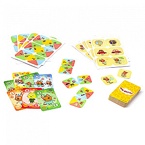 Game Set - Three Cats. Learning English