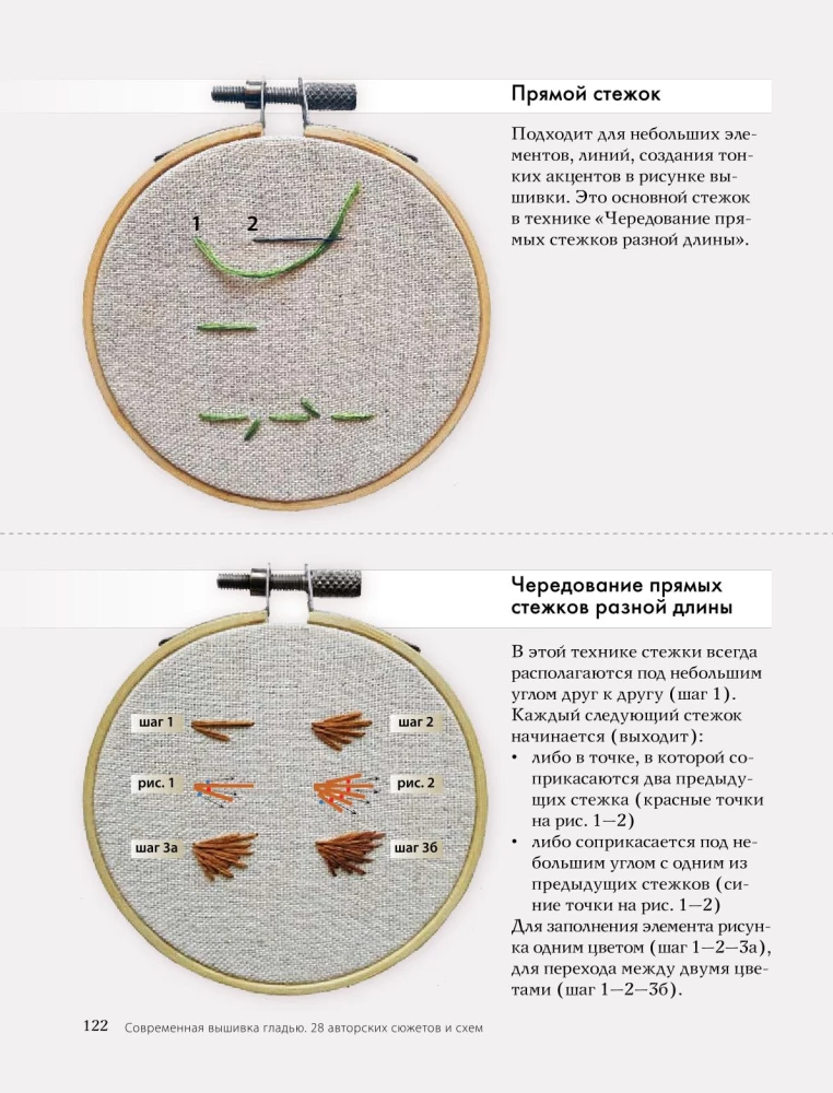 Embroidery with a smooth stitch: natural motifs. Animals, birds, flowers